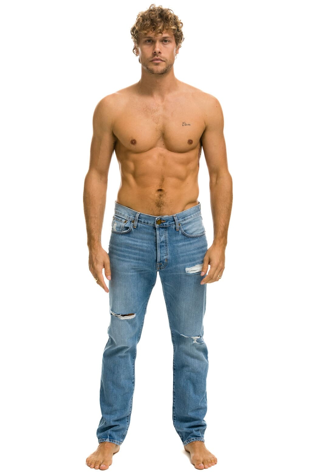 Classic MENS CLASSIC STRAIGHT LEG DENIM JEAN - SUPER LIGHT