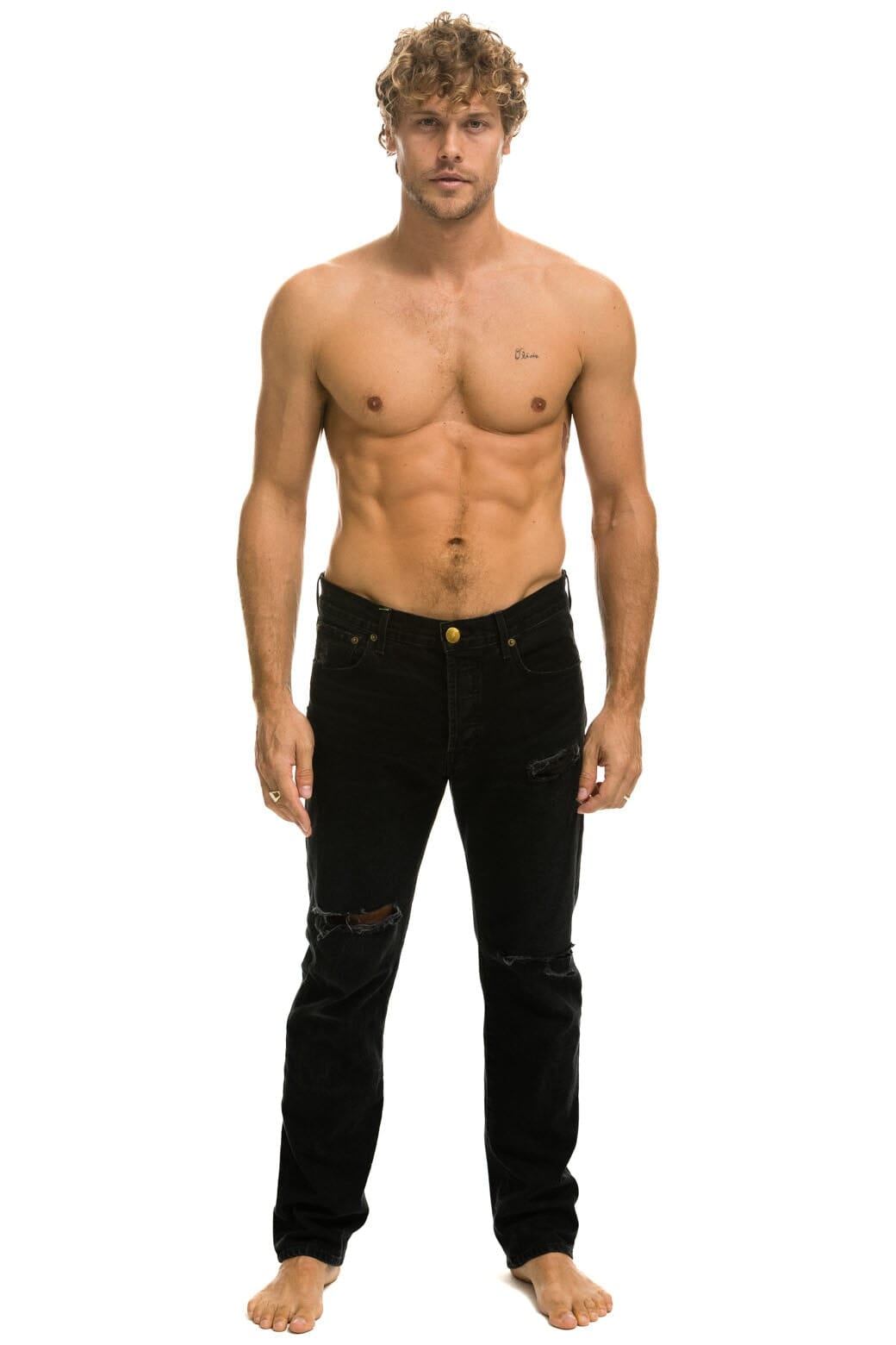 Classic MENS CLASSIC STRAIGHT LEG DENIM JEAN - VINTAGE BLACK