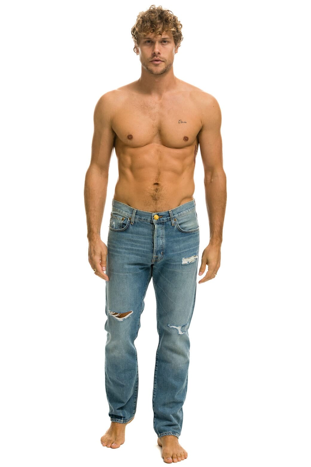 Classic MENS CLASSIC STRAIGHT LEG DENIM JEAN - VINTAGE