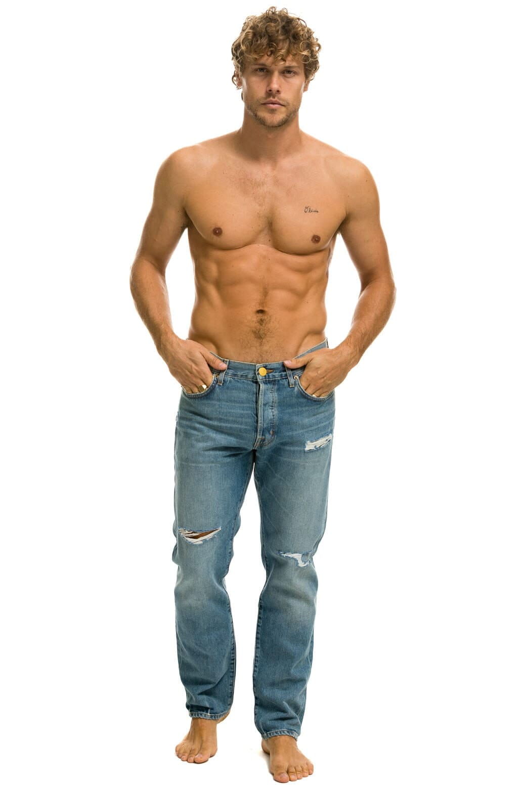 Classic MENS CLASSIC STRAIGHT LEG DENIM JEAN - VINTAGE