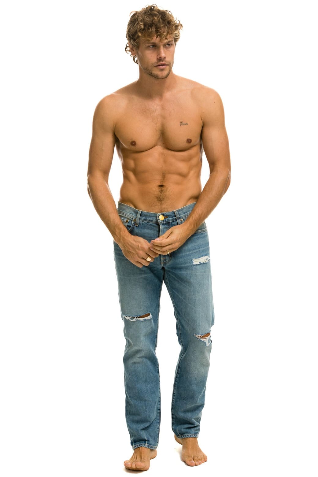 Classic MENS CLASSIC STRAIGHT LEG DENIM JEAN - VINTAGE