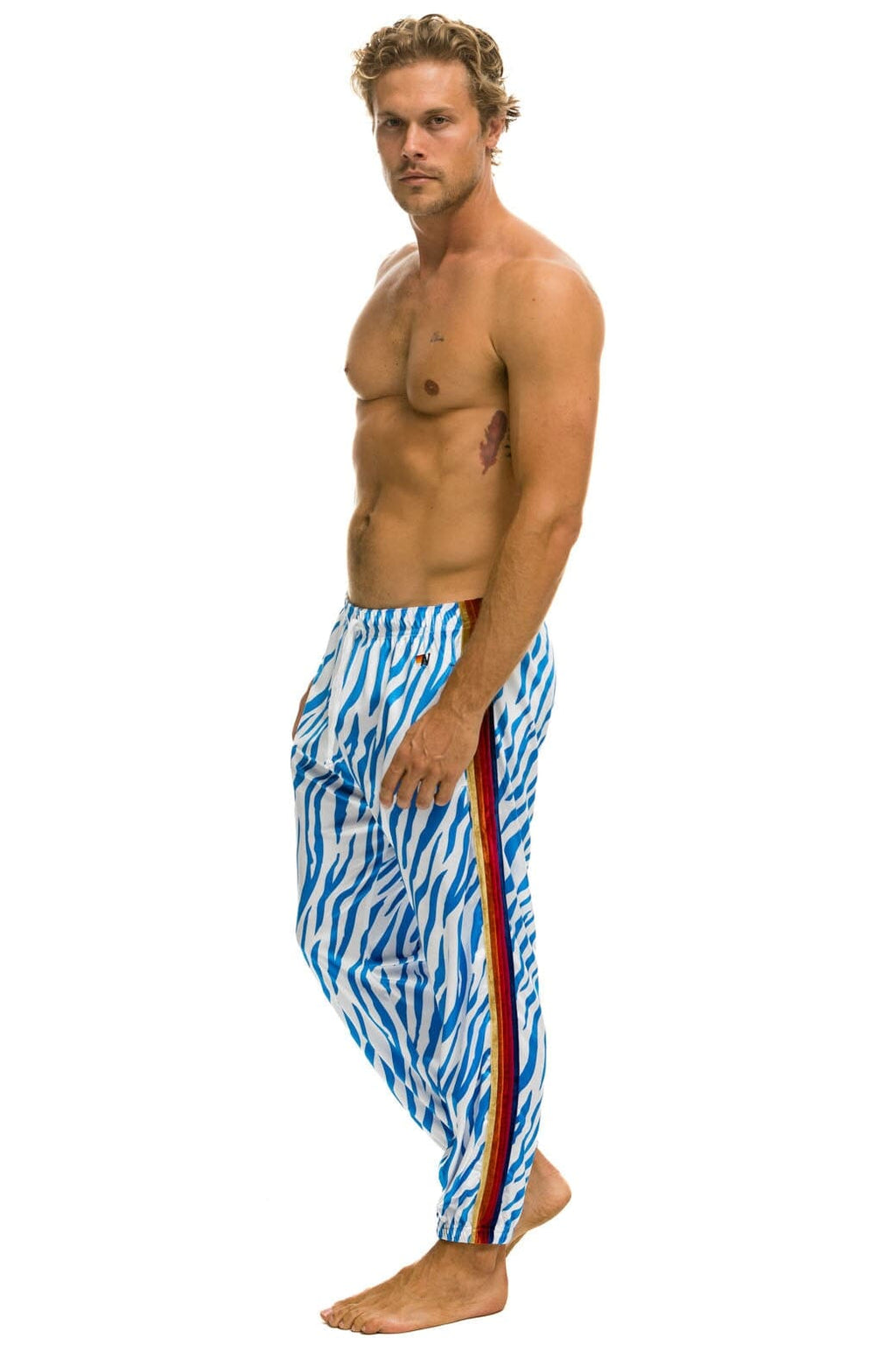 Classic CLASSIC VELVET SWEATPANTS - BLUE TIGER