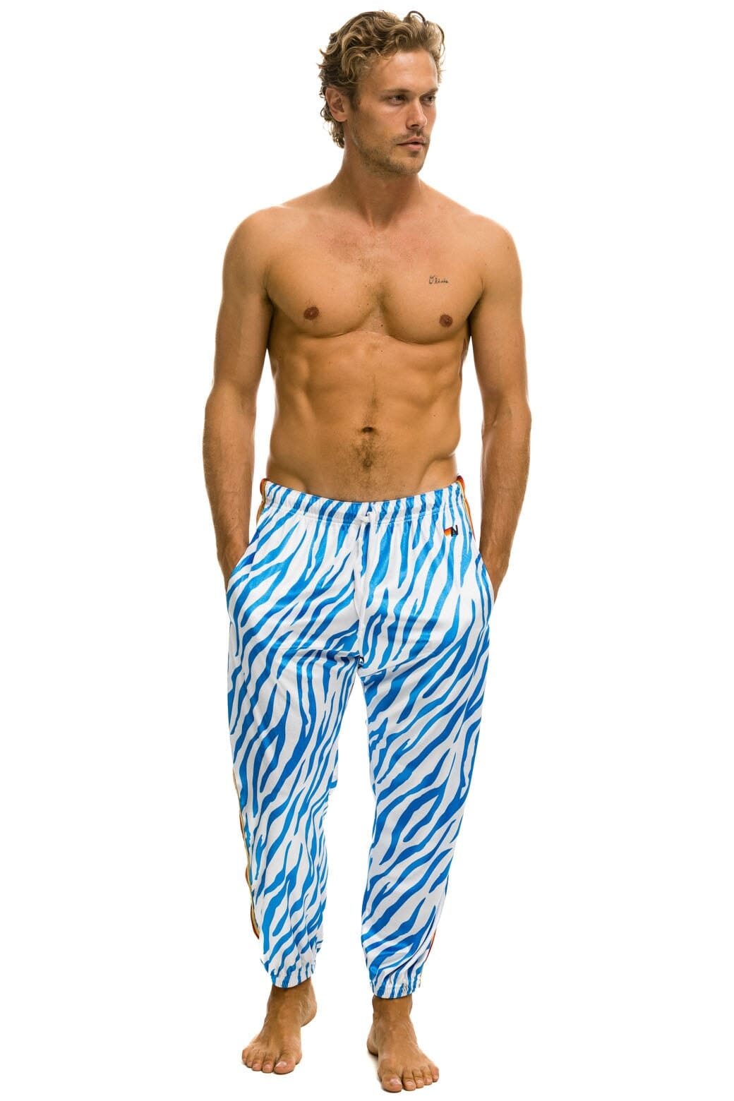 Classic CLASSIC VELVET SWEATPANTS - BLUE TIGER