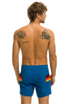Classic MENS HORIZONTAL 5 STRIPE FLEX SHORTS - SEA