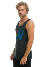 Classic MENS LOGO TANK - CHARCOAL