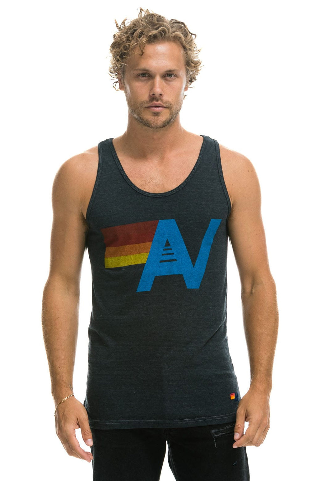 Classic MENS LOGO TANK - CHARCOAL
