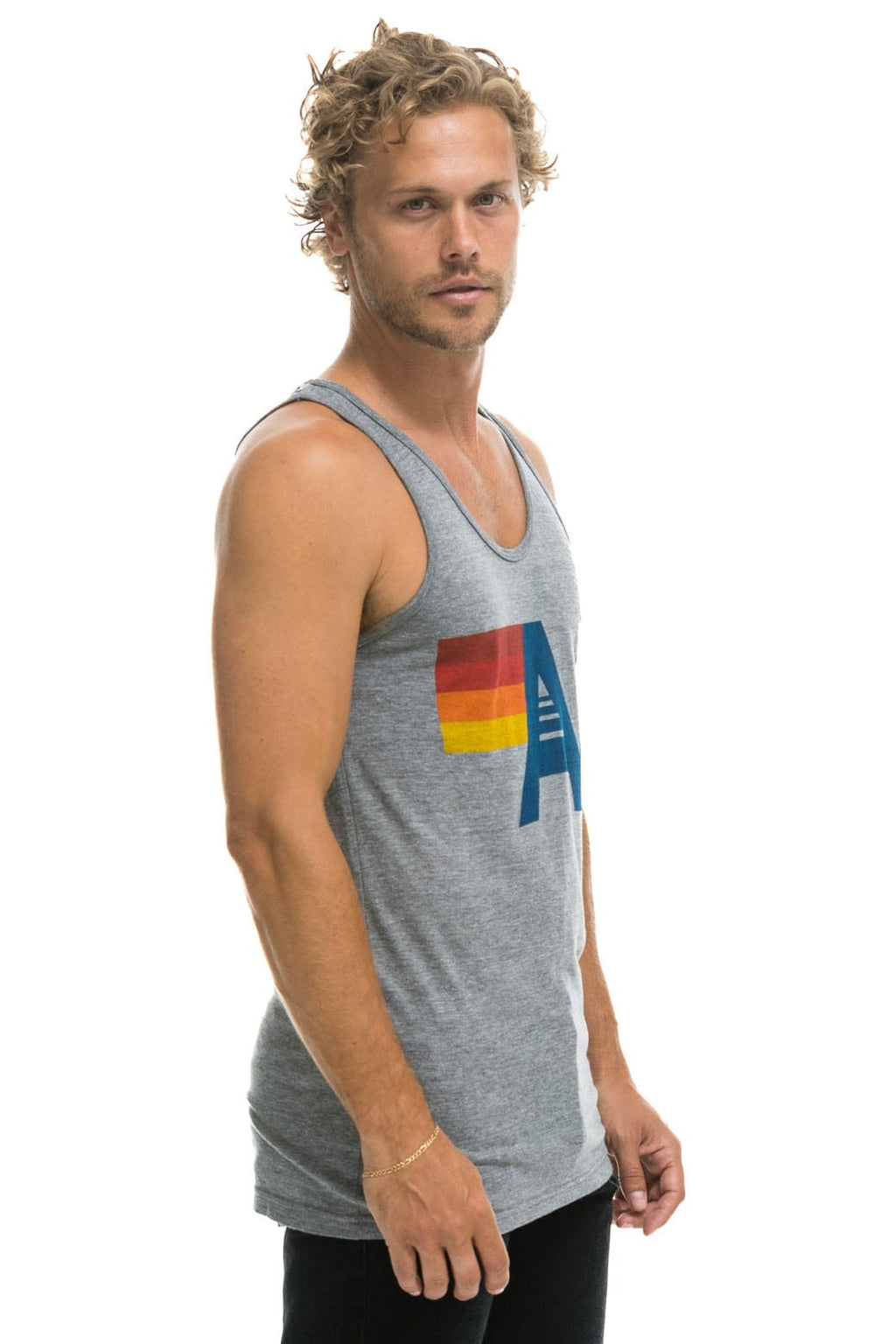 Classic MENS LOGO TANK - HEATHER GREY