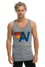Classic MENS LOGO TANK - HEATHER GREY