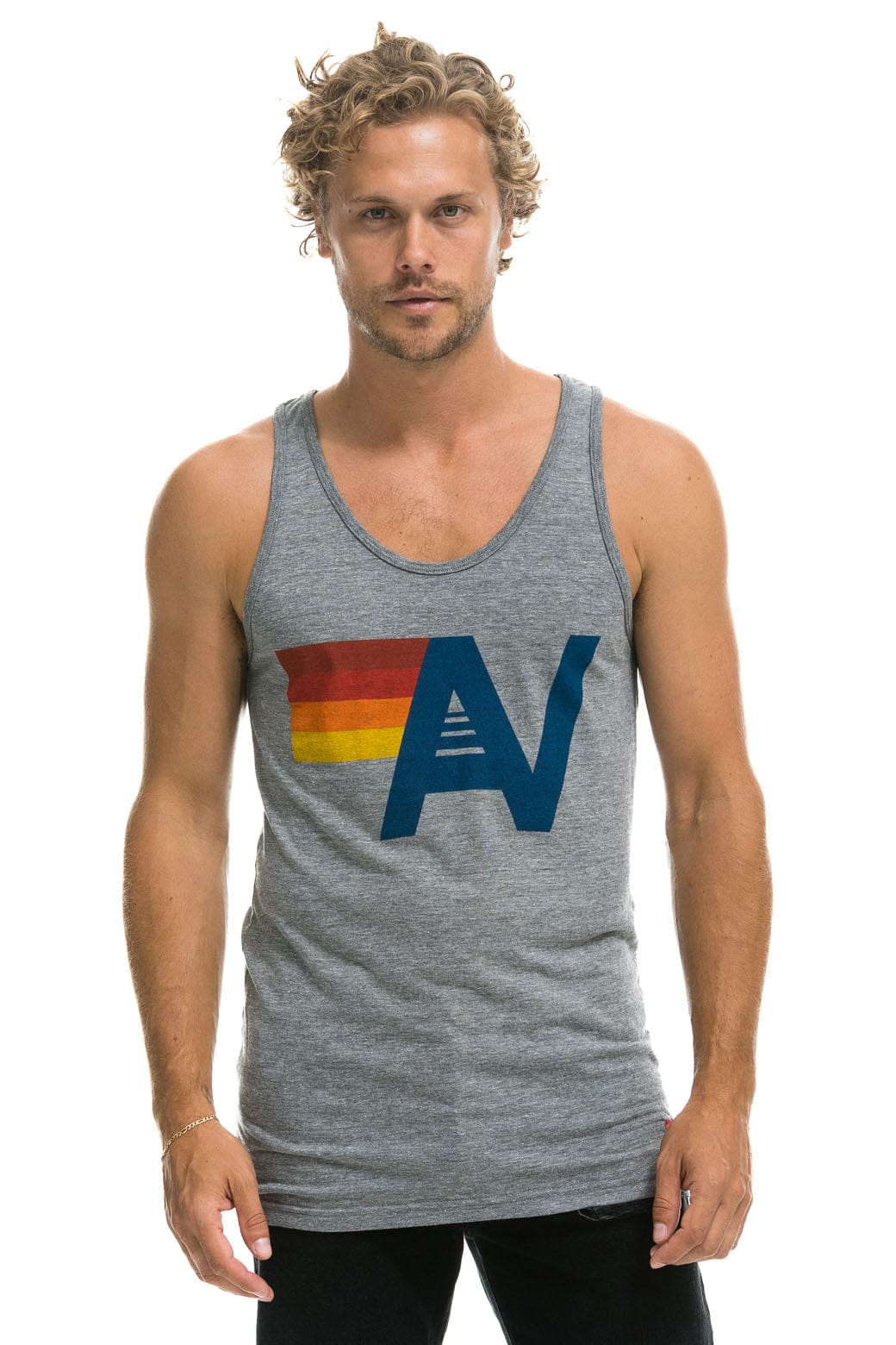 Classic MENS LOGO TANK - HEATHER GREY