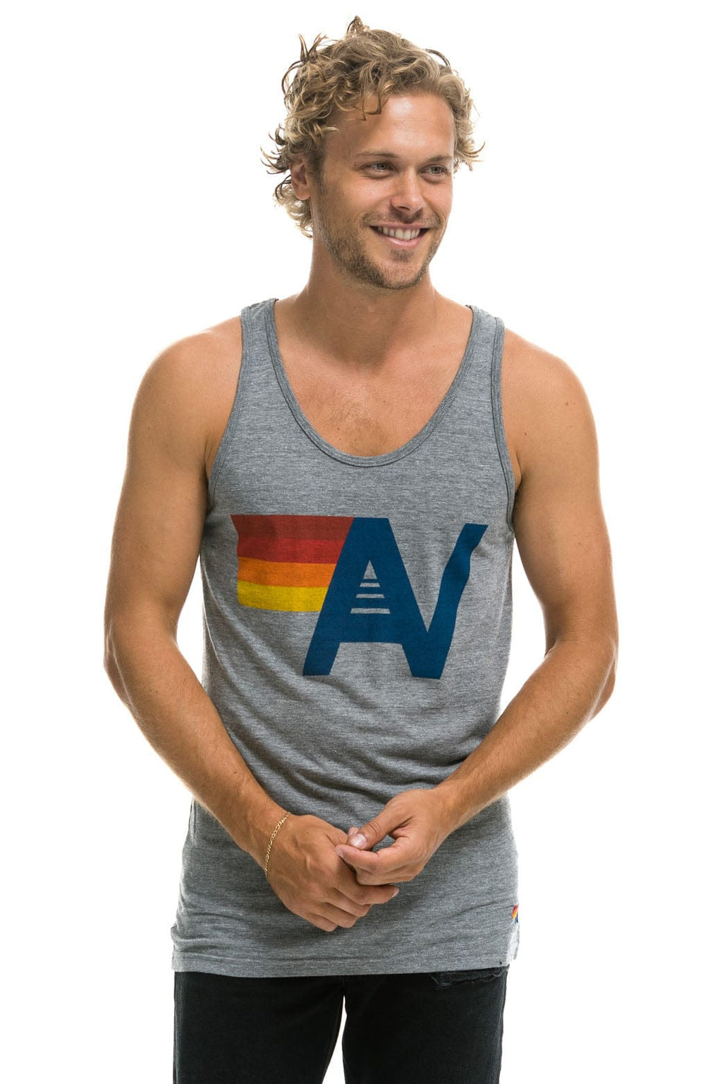 Classic MENS LOGO TANK - HEATHER GREY