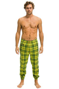 Classic UNISEX PLAID LODGE PANT - AVOCADO PLAID