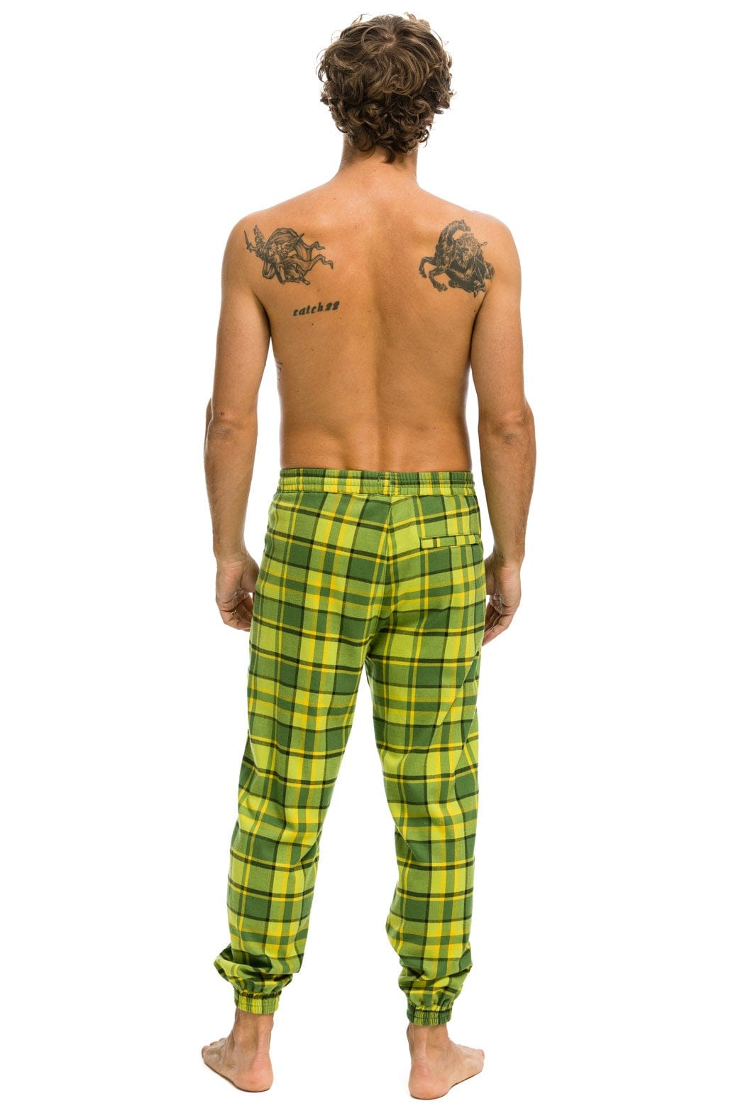 Classic UNISEX PLAID LODGE PANT - AVOCADO PLAID