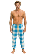 Classic UNISEX PLAID LODGE PANT - SKY PLAID