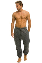 Classic QUILTED SWEATPANTS - HEATHER GREY