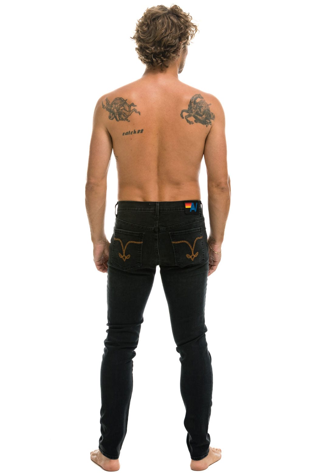Classic MENS SLIM FIT SURFER DENIM JEAN - VINTAGE BLACK