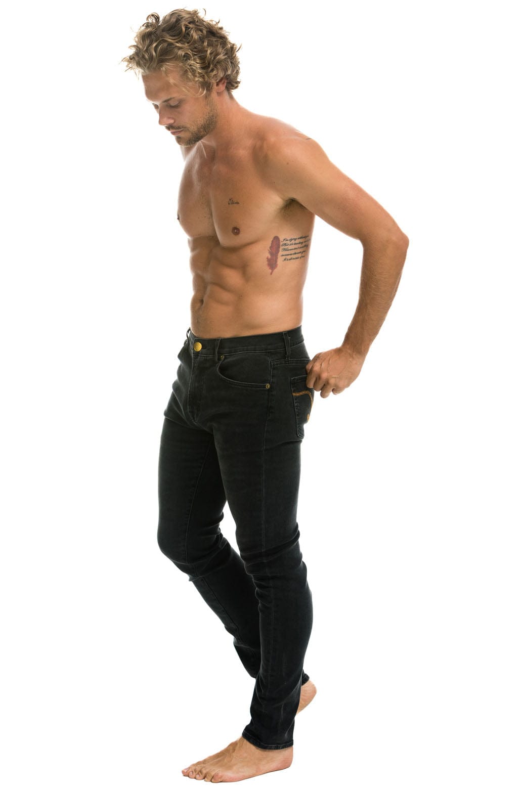 Classic MENS SLIM FIT SURFER DENIM JEAN - VINTAGE BLACK