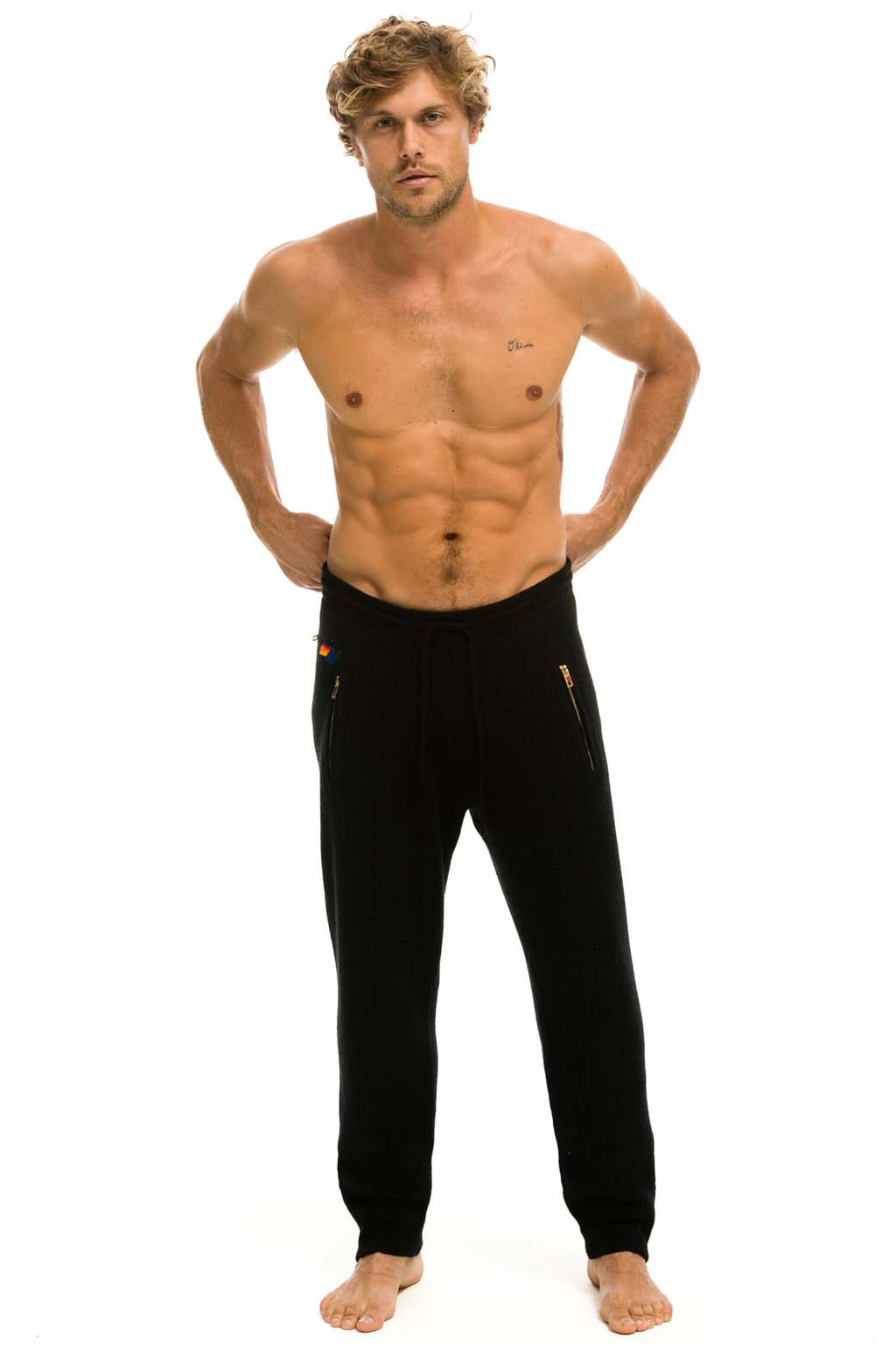 Classic MENS VINTAGE CABIN CASHMERE SWEATER PANT - BLACK