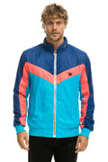 Classic MENS WINDBREAKER JACKET- NEON BLUE