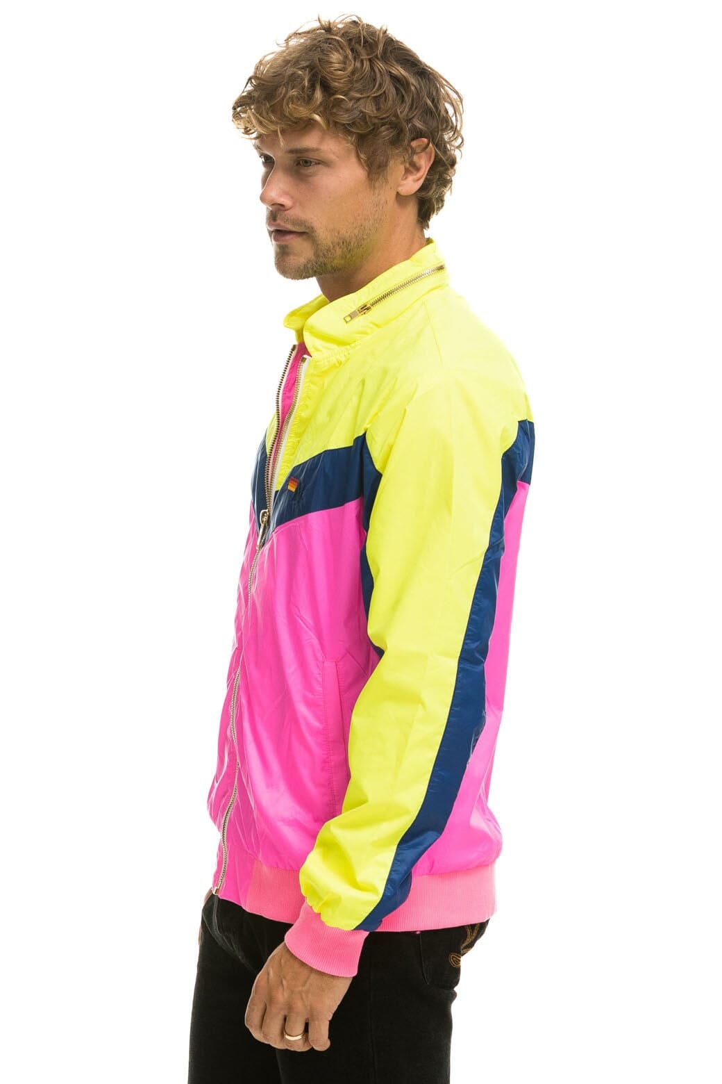 Classic MENS WINDBREAKER JACKET - NEON PINK