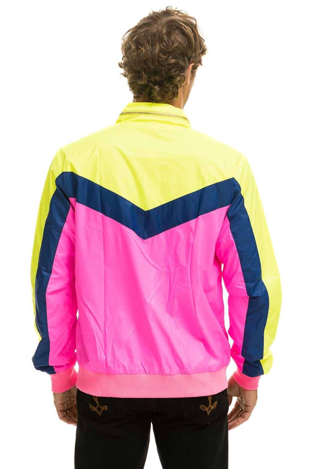 Classic MENS WINDBREAKER JACKET - NEON PINK