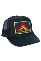 Classic MOUNTAIN STRIPE VINTAGE TRUCKER HAT