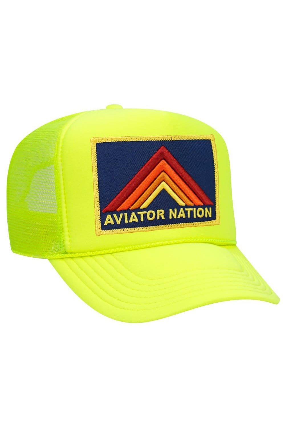 Classic MOUNTAIN STRIPE VINTAGE TRUCKER HAT