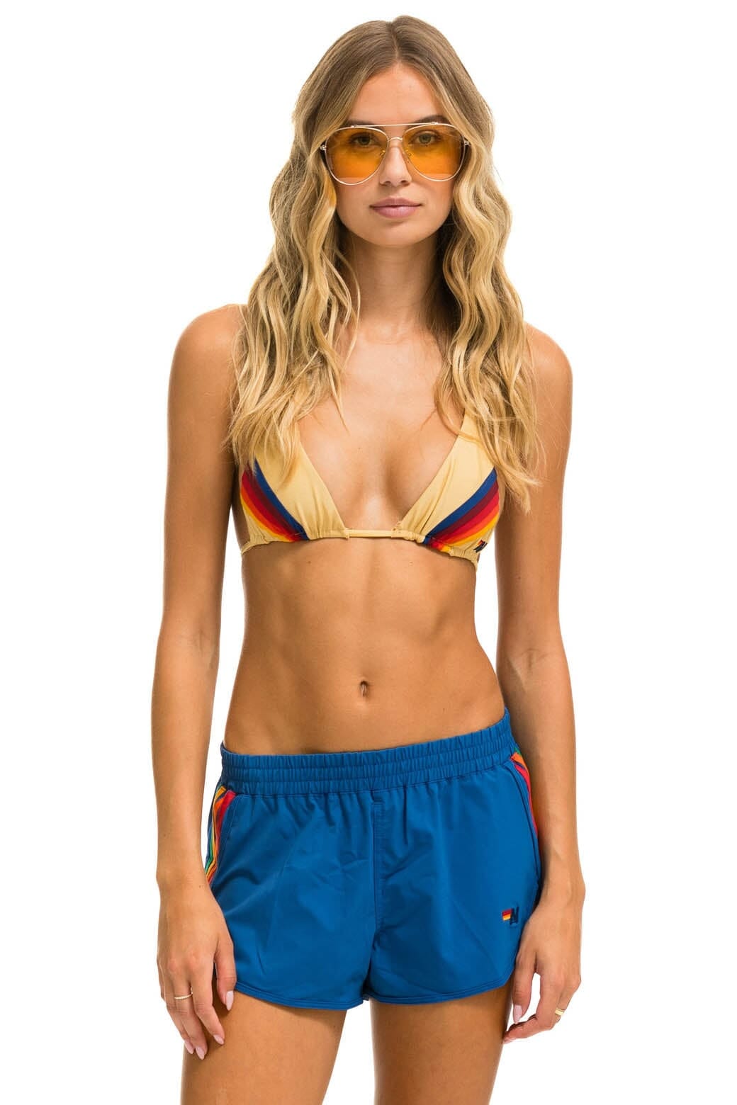Classic WOMENS 5 STRIPE FLEX BOARD SHORTS - SEA RAINBOW