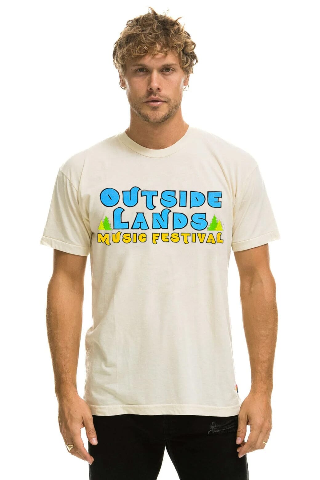 Classic OUTSIDE LANDS 2024 UNISEX CREW TEE - VINTAGE WHITE