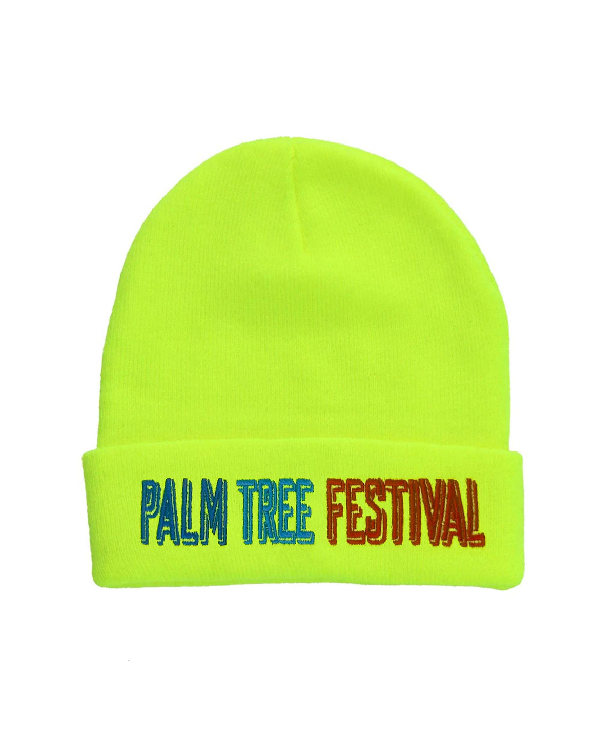 Classic PALM TREE FESTIVAL ASPEN 2023 BEANIE - NEON YELLOW