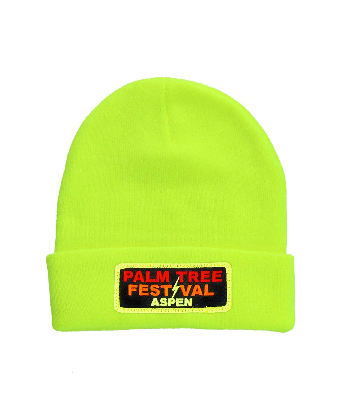 Classic PALM TREE FESTIVAL ASPEN 2024 BEANIE - NEON YELLOW