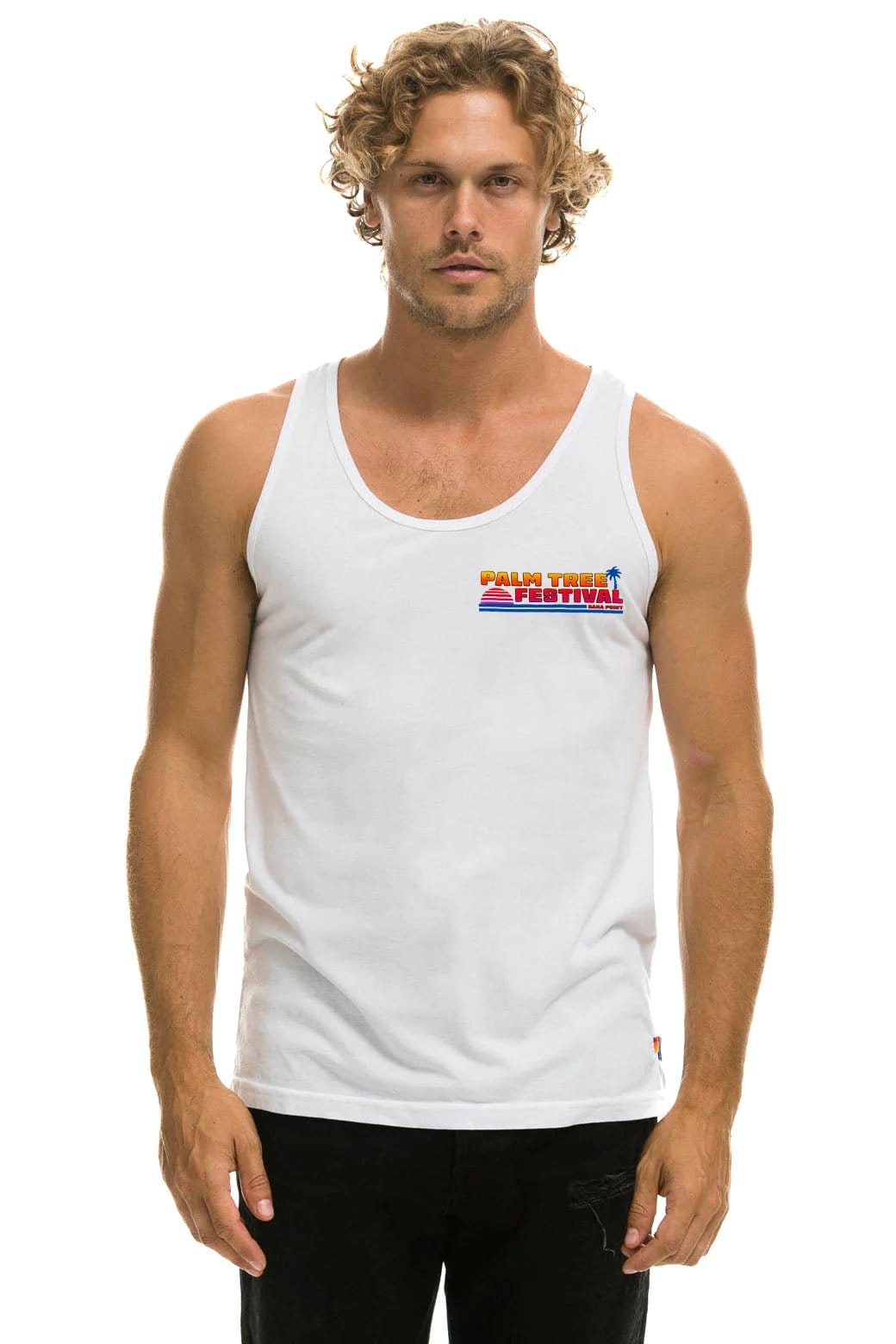 Classic PALM TREE FESTIVAL DANA POINT 2023 TANK - WHITE