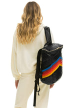 Classic PEAK PUFFER BACKPACK - BLACK GLOSSY