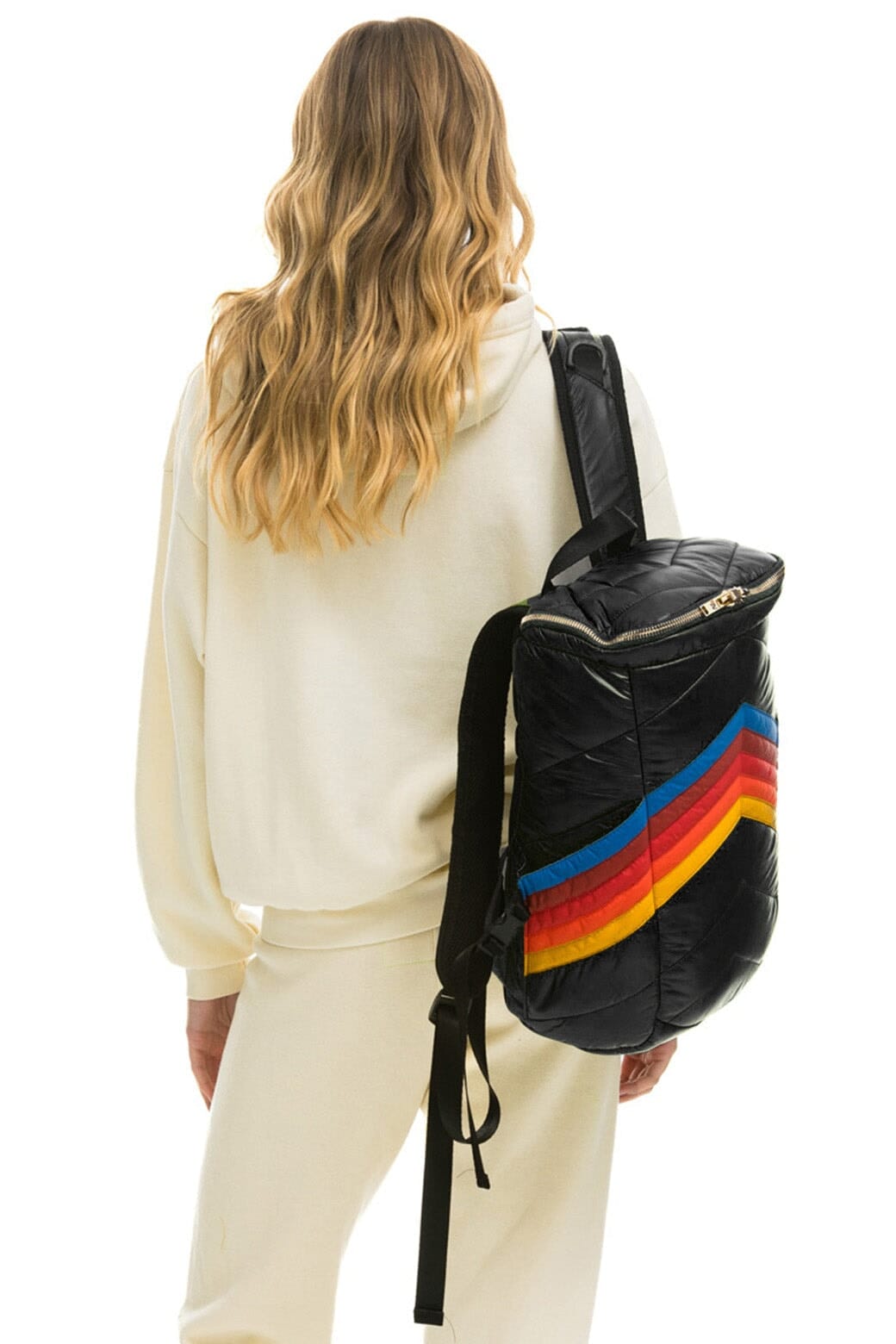 Classic PEAK PUFFER BACKPACK - BLACK GLOSSY