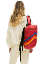 Classic PEAK PUFFER BACKPACK - CHERRY GLOSSY