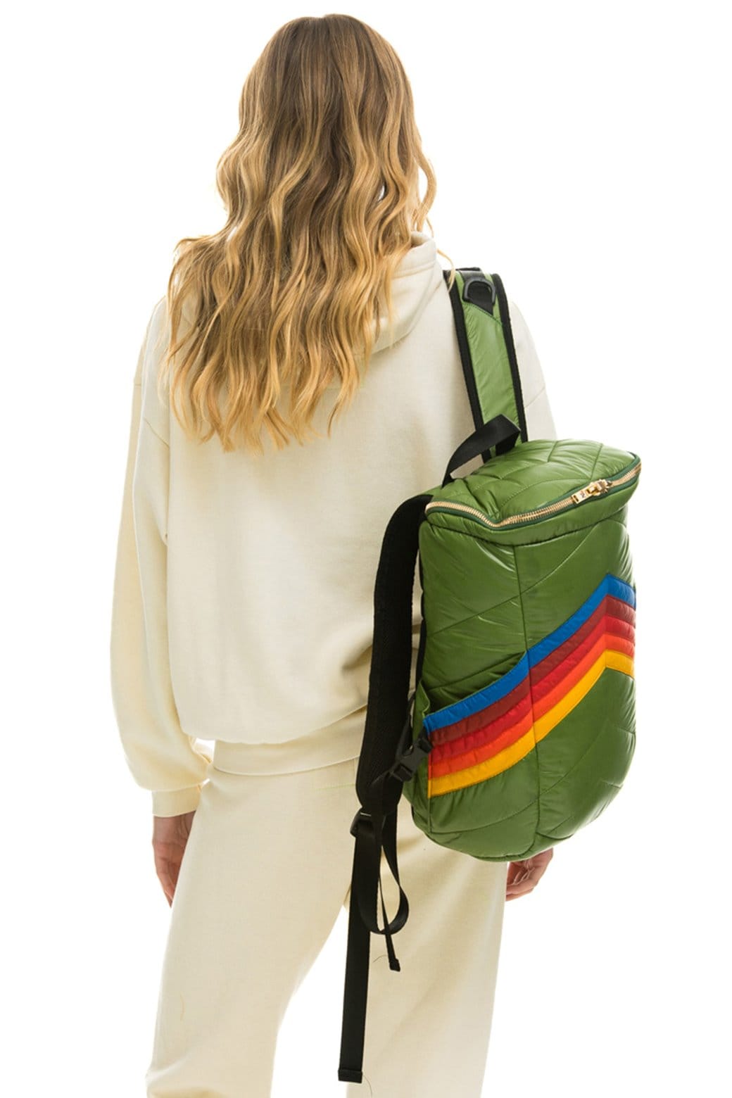Classic PEAK PUFFER BACKPACK - GARDEN GREEN GLOSSY