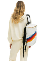Classic PEAK PUFFER BACKPACK - WHITE GLOSSY