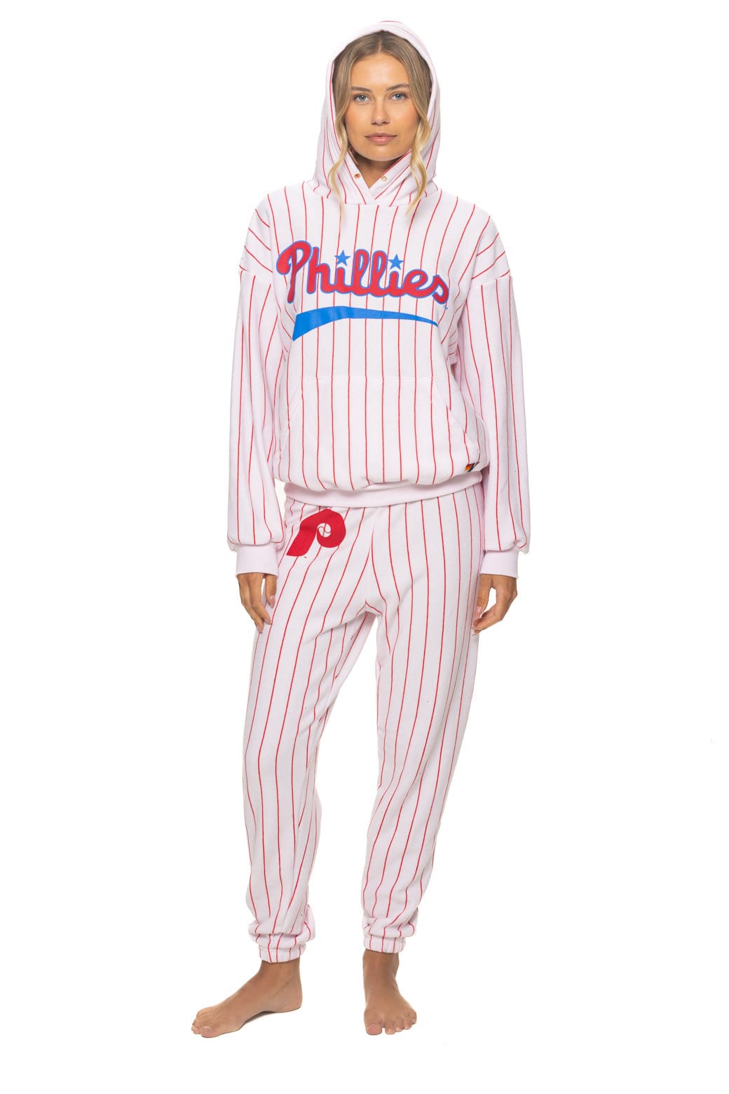 Classic PHILADELPHIA PHILLIES PINSTRIPE 2026 SWEATPANTS - WHITE RED