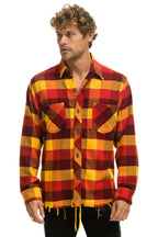 Classic PLAID FLANNEL LIGHT WEIGHT UNISEX WESTERN SHIRT - SURFY PLAID