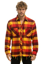 Classic PLAID FLANNEL LIGHT WEIGHT UNISEX WESTERN SHIRT - SURFY PLAID