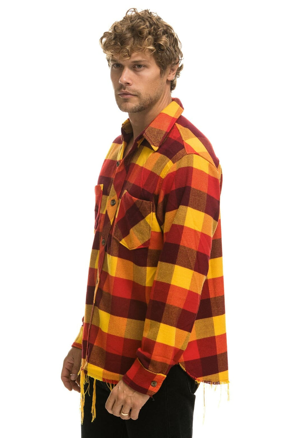 Classic PLAID FLANNEL LIGHT WEIGHT UNISEX WESTERN SHIRT - SURFY PLAID