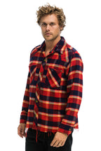 Classic PLAID FLANNEL WESTERN SHIRT - RUGBY PLAID