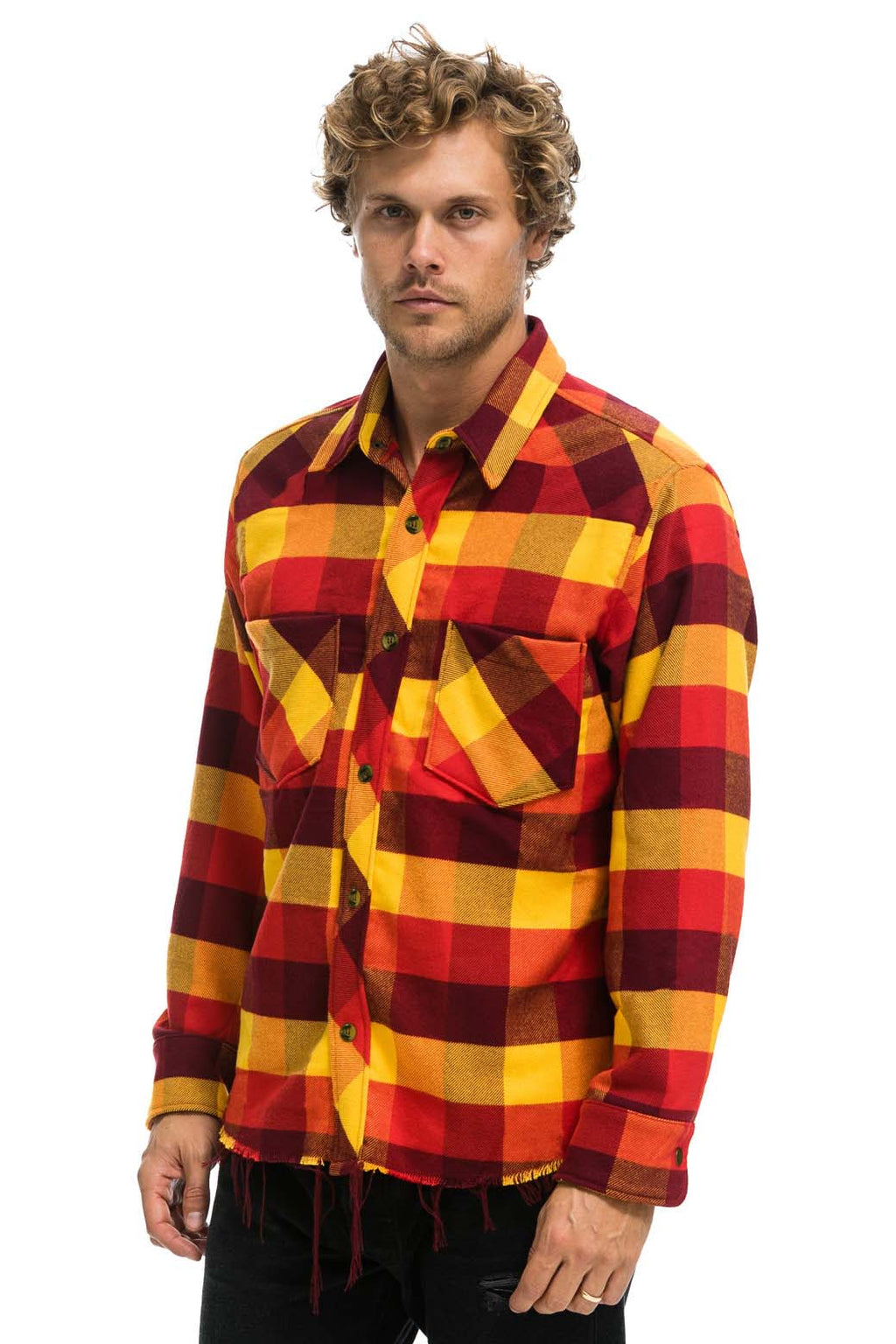 Classic PLAID FLANNEL WESTERN SHIRT - SURFY PLAID
