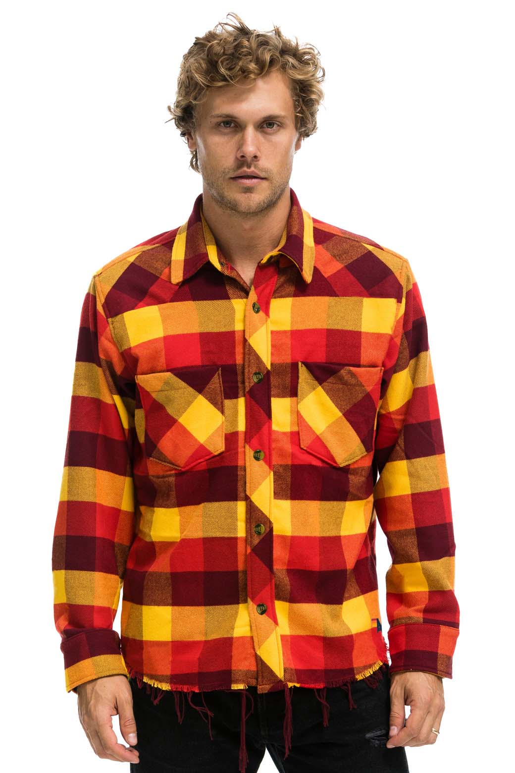 Classic PLAID FLANNEL WESTERN SHIRT - SURFY PLAID