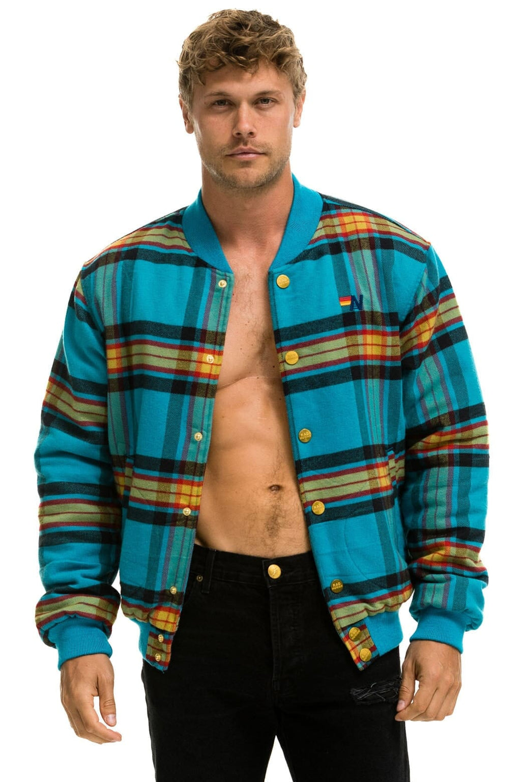 Classic PLAID UNISEX VARSITY JACKET - JACKSON PLAID