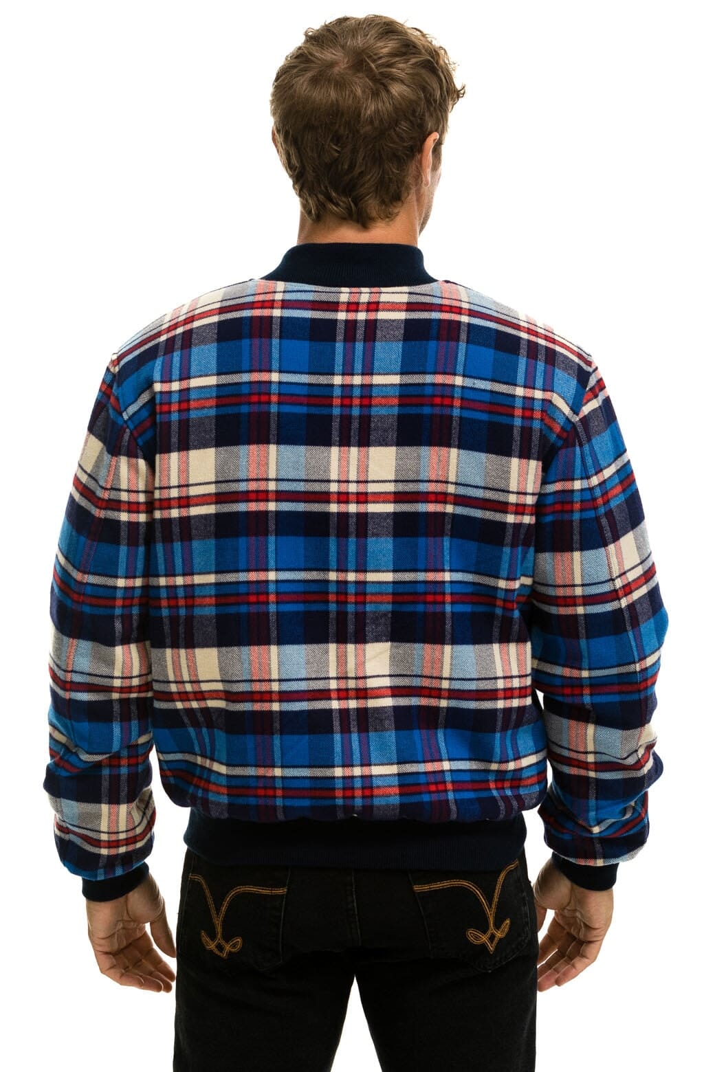 Classic PLAID UNISEX VARSITY JACKET - PATRIOT PLAID