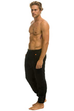 Classic QUILTED SWEATPANTS - BLACK