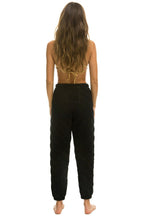 Classic QUILTED SWEATPANTS - BLACK