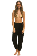 Classic QUILTED SWEATPANTS - BLACK
