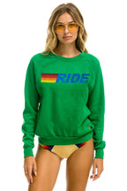 Classic RIDE LOGO CREW SWEATSHIRT - KELLY GREEN