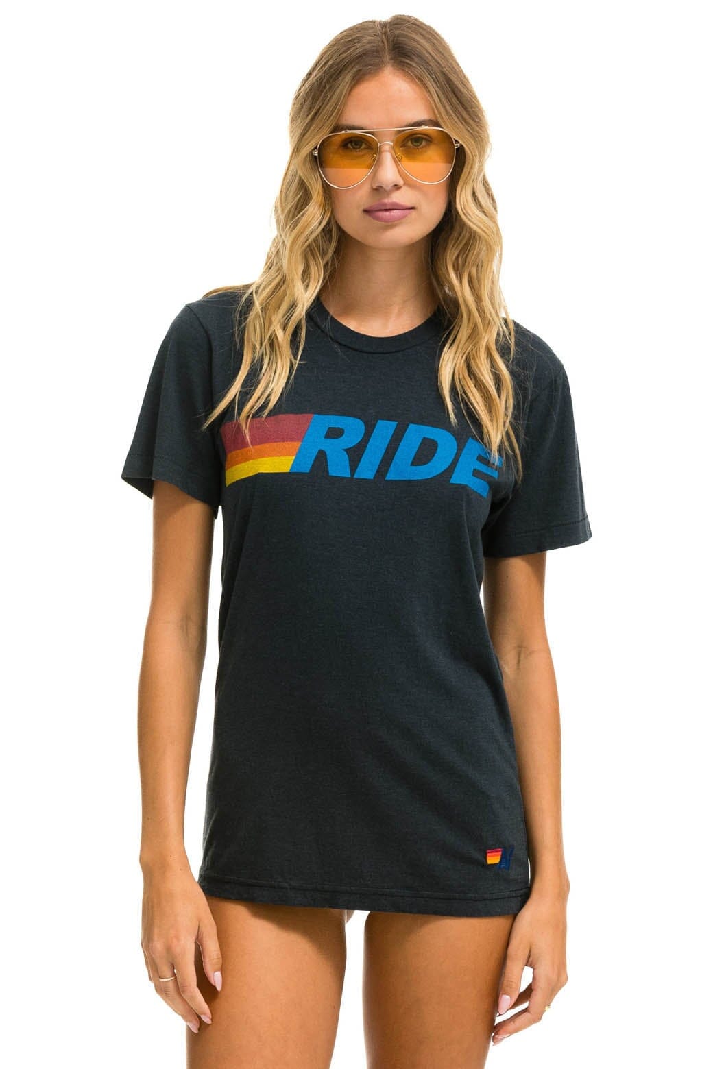 Classic RIDE LOGO TEE - CHARCOAL